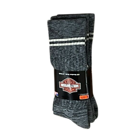 Harley-Davidson All Weather Boot Socks, 2 Pairs, Size L, NWT - Picture 1 of 6